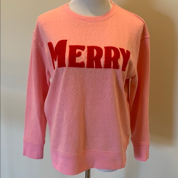 Shiraleah Christmas Sweatshirt In Pink 